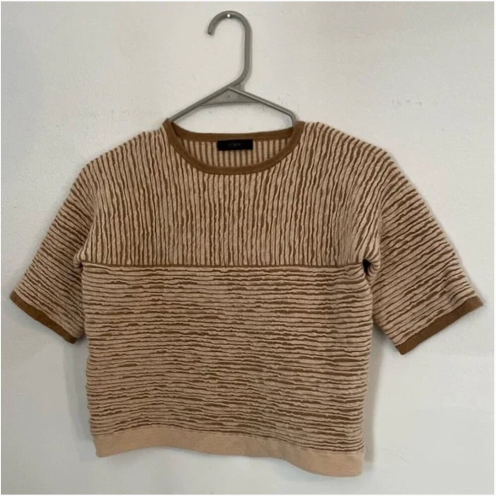 J.Crew Cropped Textured Sweater